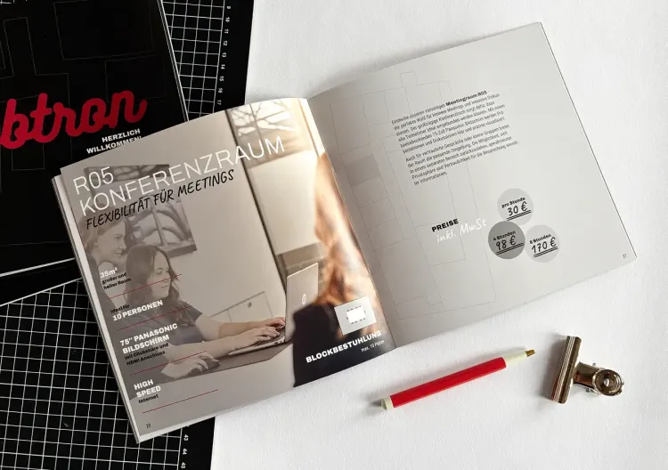 Unternehmensbroschüre für das ebbtron in Solingen - Bild 4