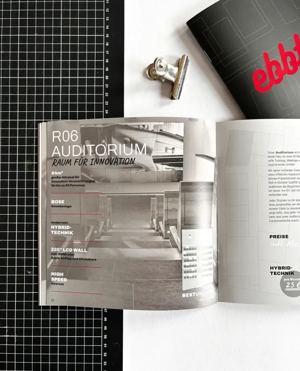 Unternehmensbroschüre für das ebbtron in Solingen - Bild 3